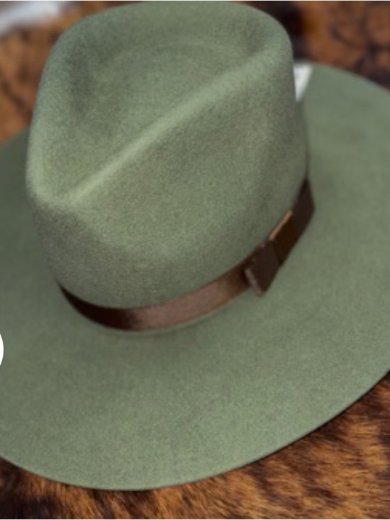 TWISTER Ladies Olive Fedora Hat SKU: T78100248. Olive Green w/ Brown Band NWT main image 6